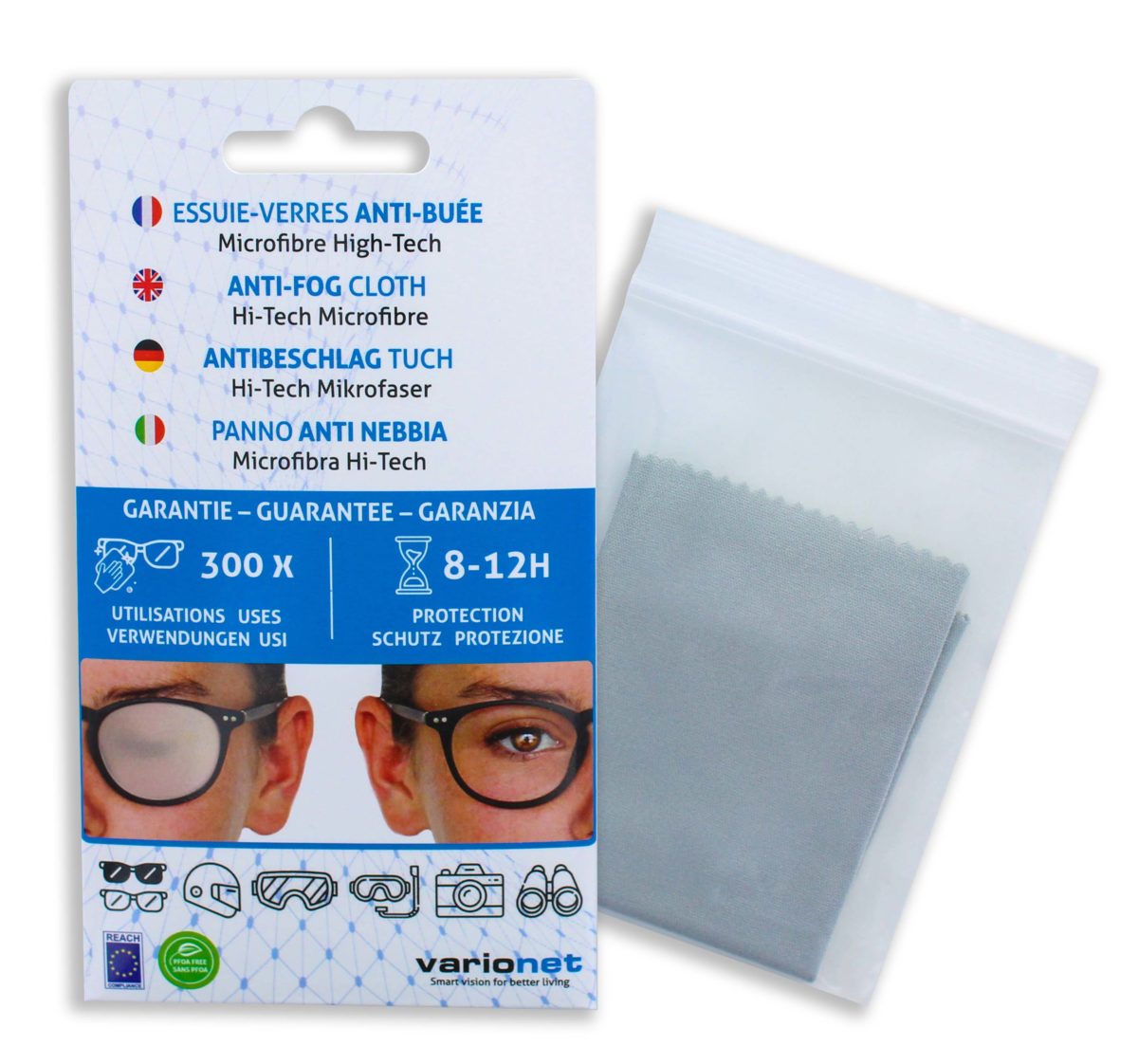 Varionet Safety VHP10 VH10 Pro 100 Lunettes de protection à la vue Transparent/orange 1.00 